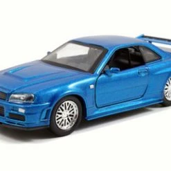Jada Toys Brian's Nissan Skyline GT-R, Blue - Jada 97185 - 1/32 Scale Diecast Model Toy Car
