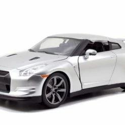 Brian's Nissan GT-R, Candy Silver - JADA Toys 97212 - 1/24 Scale Diecast Model Toy Car