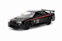 Jada Toys 2002 Nissan Skyline GT-R, Black - Jada 99136WA1 - 1/32 Scale Diecast Model Toy Car