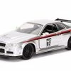 Jada Toys 2002 Nissan Skyline GT-R, Silver - Jada 99136WA1 - 1/32 Scale Diecast Model Toy Car -Cars Sales 99136WA1 JADA SILVER 2002 Nissan Skyline GT R 1 AZ 72407.1610380224.386.513