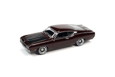 1969 Ford Torino Talladega, Royal Maroon - Johnny Lightning JLSP222 - 1/64 Scale Diecast Car 3 1969 Ford Torino Talladega, Royal Maroon - Johnny Lightning JLSP222 - 1/64 Scale Diecast Car