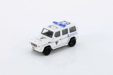 Mercedes-Benz G 55 AMG Polisi Militer, White - Kyosho K07021H1W - 1/64 Scale Diecast Car 3 Mercedes-Benz G 55 AMG Polisi Militer, White - Kyosho K07021H1W - 1/64 Scale Diecast Car