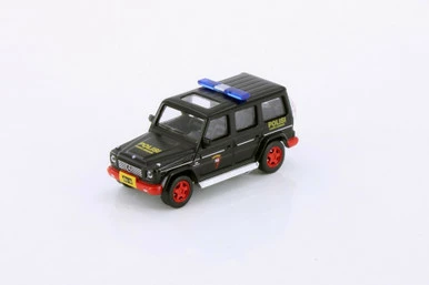 Mercedes-Benz G 55 AMG Polisi Korps Brimob, Black - Kyosho K07021H2BK - 1/64 Scale Diecasts Car 3 Mercedes-Benz G 55 AMG Polisi Korps Brimob, Black - Kyosho K07021H2BK - 1/64 Scale Diecasts Car