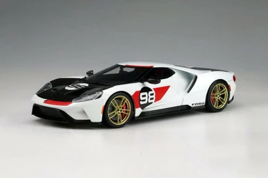 2021 Ford GT #98 1966 Daytona 24 Hours Heritage Edition, White - GT Spirit US037 - 1/18 Resin Car 3 2021 Ford GT #98 1966 Daytona 24 Hours Heritage Edition, White - GT Spirit US037 - 1/18 Resin Car