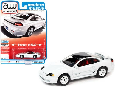 1992 Dodge Stealth R/T Twin Turbo, White And Black - Auto World AWSP063/24A - 1/64 Diecast Car 3 1992 Dodge Stealth R/T Twin Turbo, White And Black - Auto World AWSP063/24A - 1/64 Diecast Car