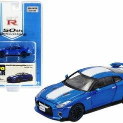 2020 Nissan GT-R R35, Blue - Era Car NS20GTRSP24B - 1/64 Scale Diecast Model Toy Car