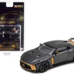 Nissan GT-R50 By Italdesign, Gray Metallic - Era Car NS21GTRSP44 - 1/64 Scale Diecast Model Toy Car