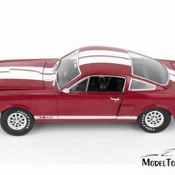 1966 Ford Shelby GT 350, Red W/- Shelby Collectibles SC154R - 1/18 Scale Diecast Model Toy Car