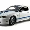 Shelby Collectibles 2011 Ford Shelby GT350, White W/ Blue Stripes - Shelby SC351 - 1/18 Scale Diecast Model Toy Car -Cars Sales sc351 sby white 2011 ford shelby gt350 diecast model toy car az 24678.1654297578.386.513