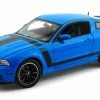 Shelby Collectibles 2013 Ford Mustang Boss 302, Blue W/ Black Stripes - Shelby SC450 - 1/18 Scale Diecast Model Toy Car -Cars Sales sc450 sby blue 2013 ford mustang boss 302 diecast model toy car az 14135.1603408785.386.513